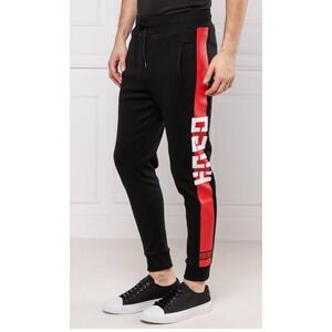 HUGO Boss Black Jogger Pants Red Stripe Logo‎ Menswear Sportswear Activewear